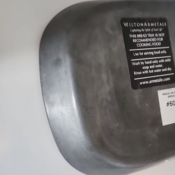 Vintage Pewter Bread Tray Dove Wilton Armetale Peace on Earth Goodwill to All - Picture 7 of 15